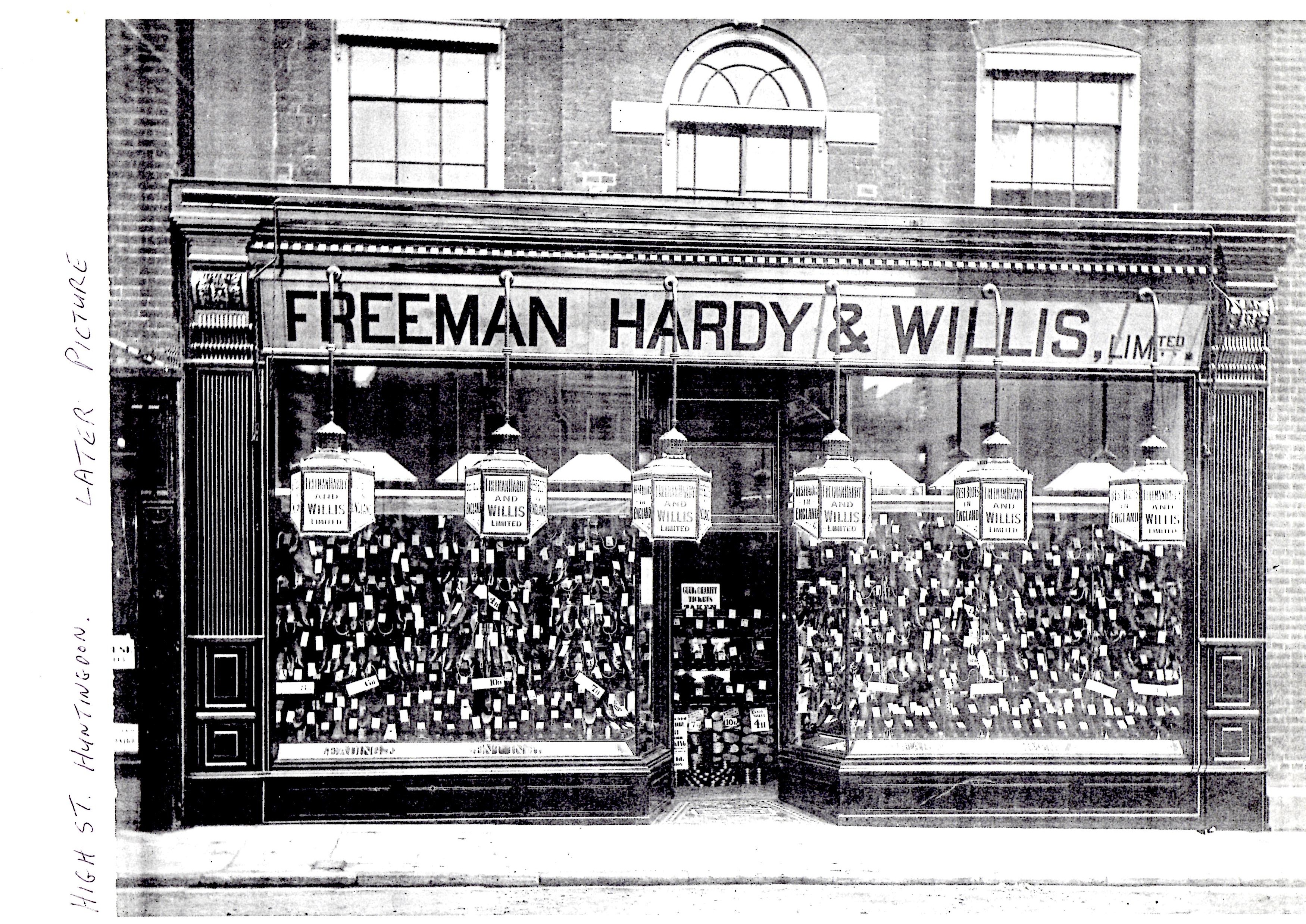 Early Picture of Freeman Hardy and Willis shoe shop.High Street