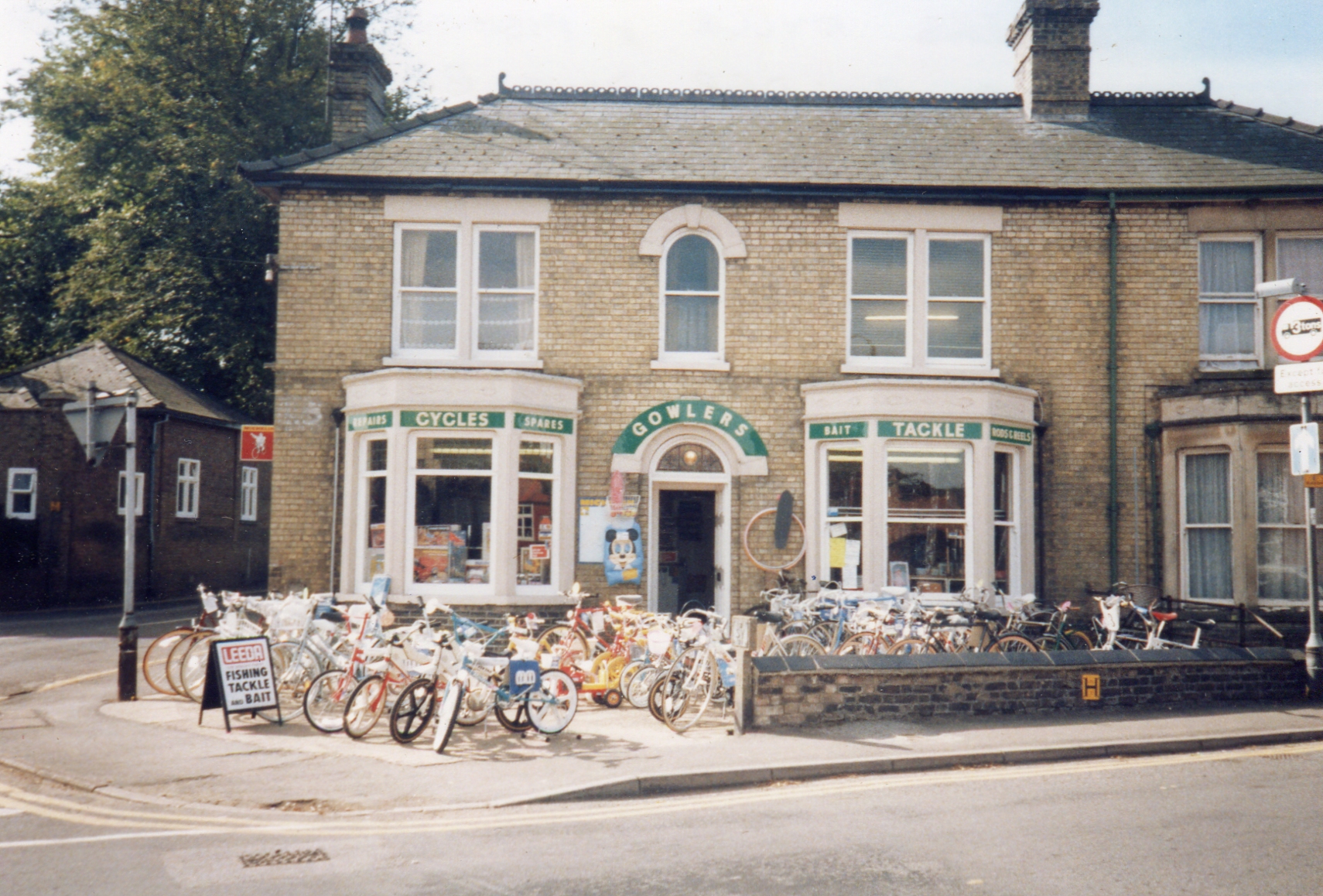 Peter Gowler's Cycle and Fishing Tackle shop, on the corner of Victoria St  and East Park St.Chatteris.Later became the premises of Age Concern/Age UK., Commercial, Urban towns