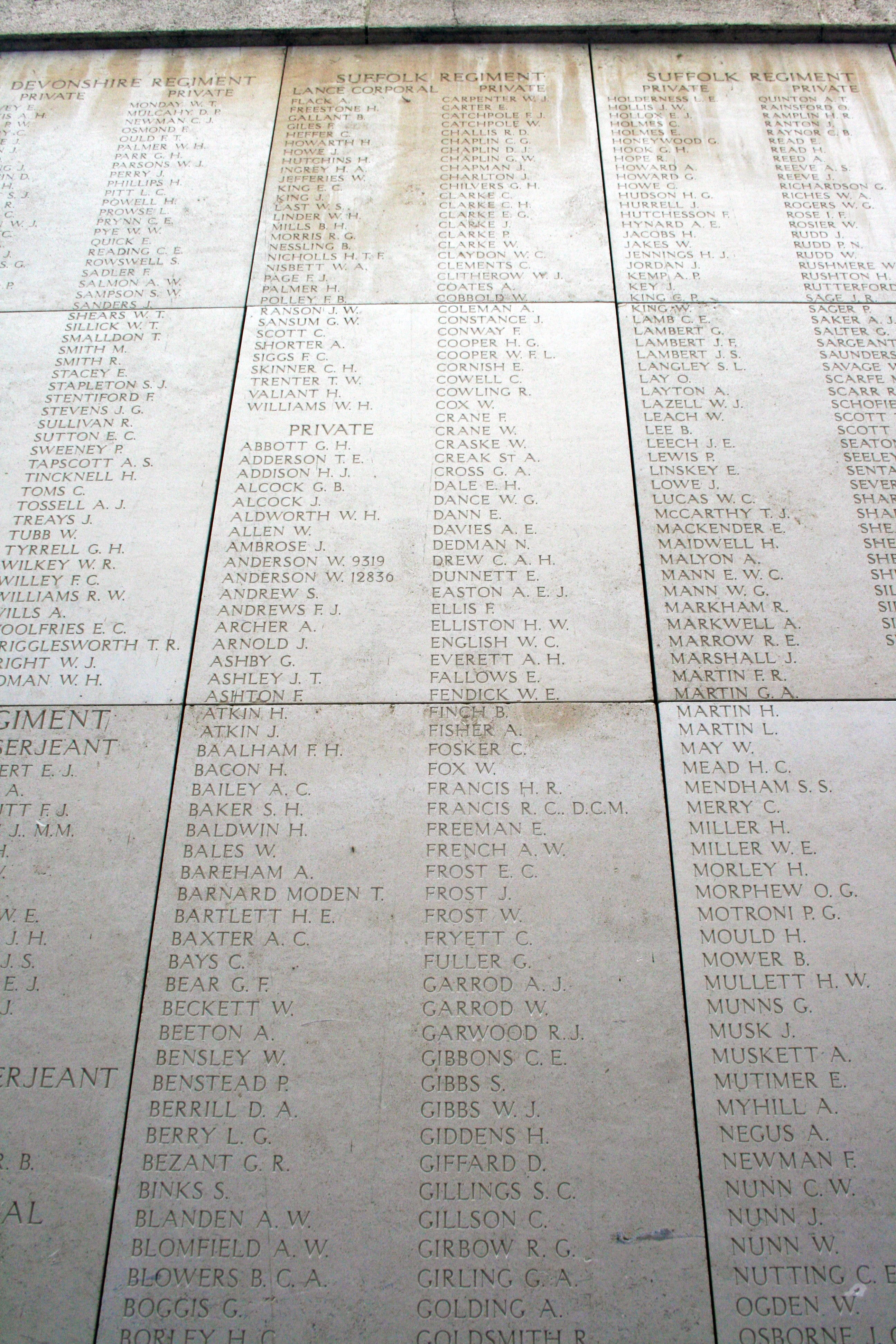Chatteris Ww1 Soldier John Arnold S Name On The Menin Gate Categories Military Monuments Chatteris