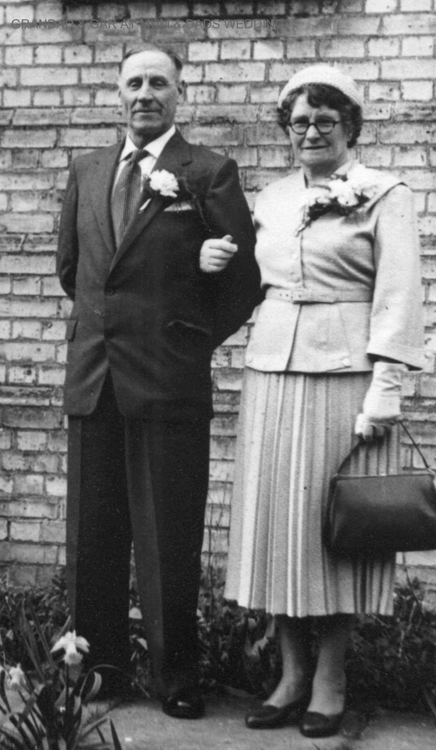 Bert and Beatrice Ling outside the Chapel Fishers Lane attending