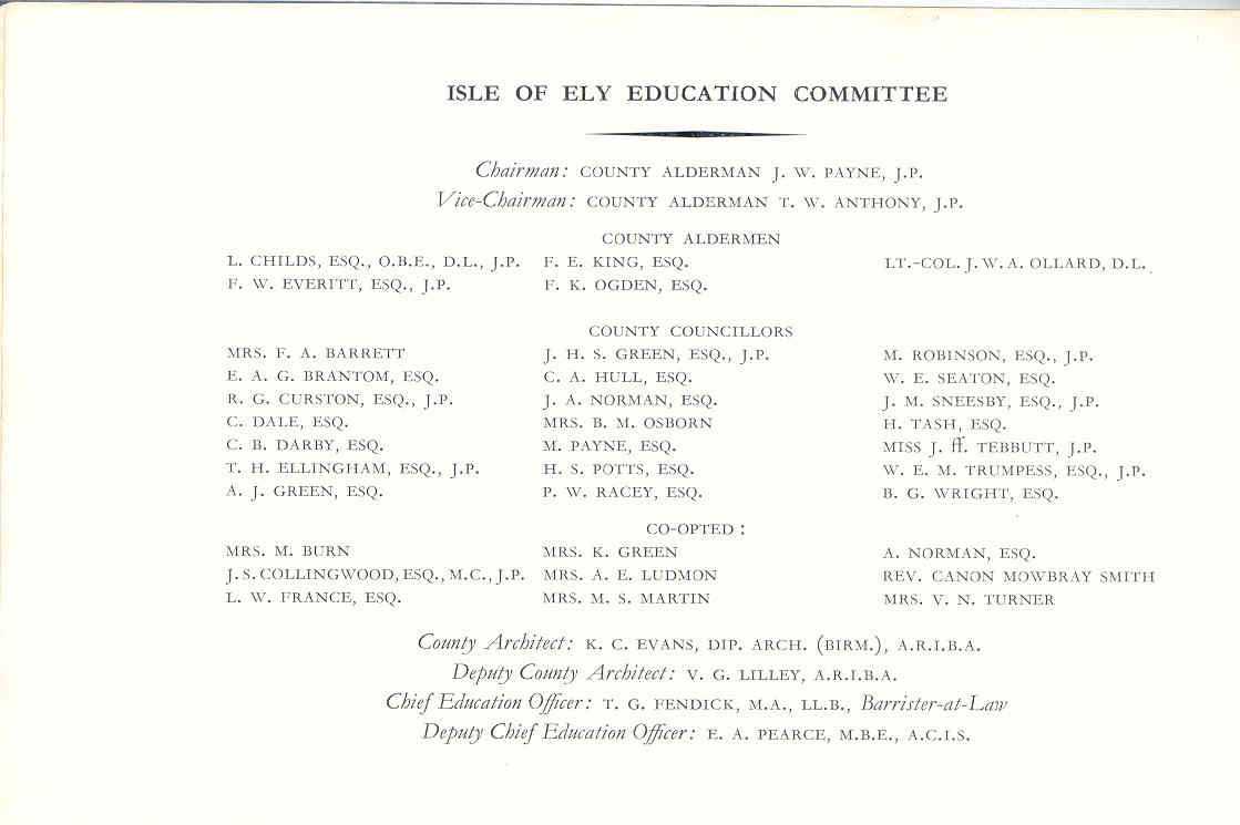 The Opening Of The New Ely High School For Girls Educational Events Ely