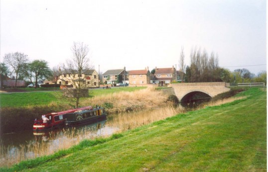 View of Ramsey Forty Foot Bridge and Drain showing The George