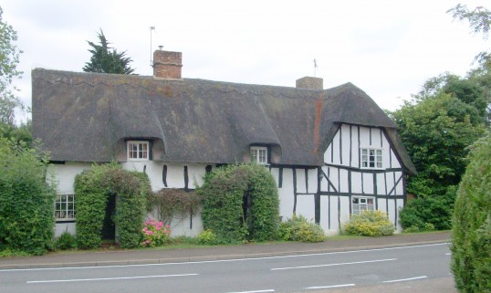 Thatched Roof Glatton 15th century cottage once the home of Beverley Nichols. (Allways)