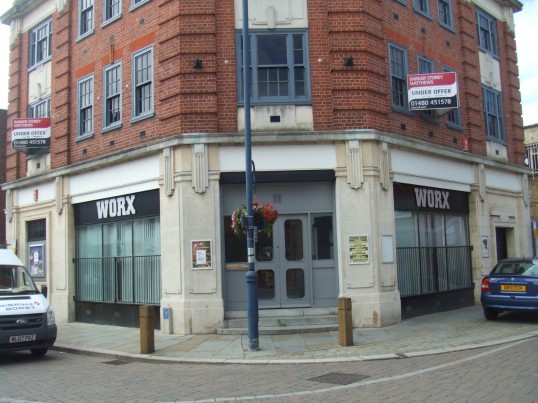 Worx Nightclub in St Neots Market Square in July 2010 now