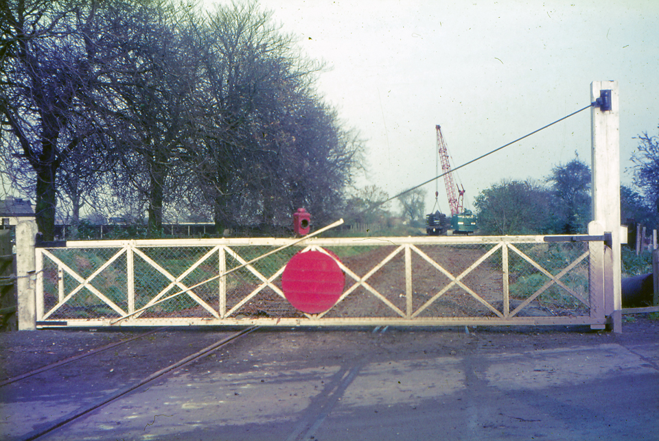 Manea Road Level Crossing Gate Wimblington Railway Station Wimblington