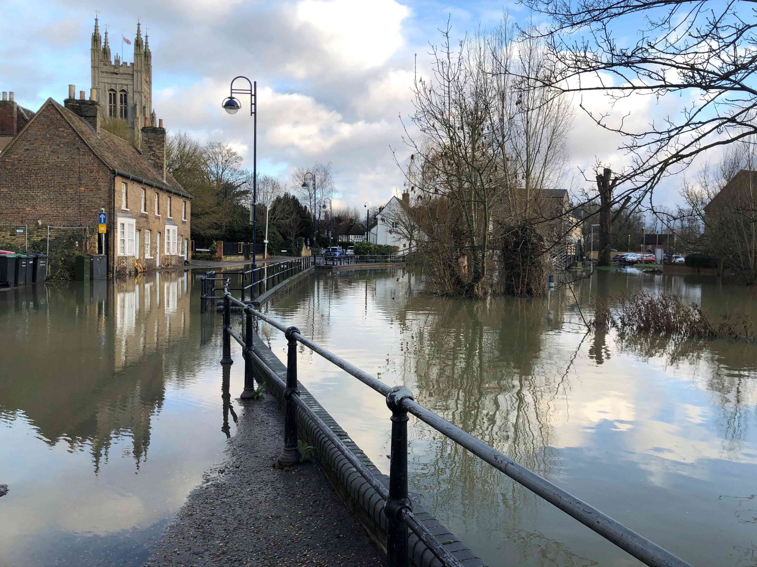 Flooding January 2024 Brook Street Flooding, St Neots St Neots