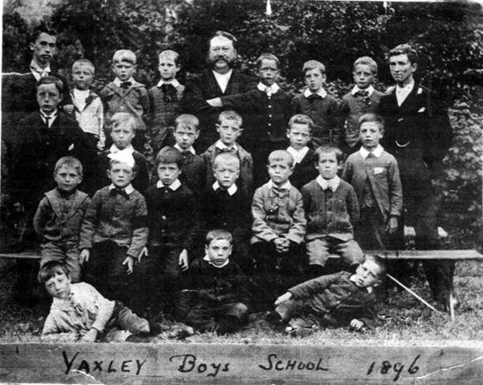 Yaxley Boys with teachers of the Sewter family